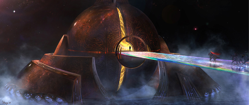 Illustration for article titled Thor concept art includes a complete map of Asgard